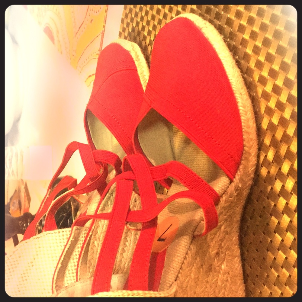 Red Casual Adrienne Vittadini Wedges